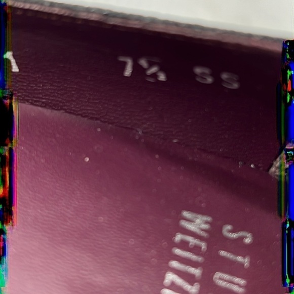 STUART WEITZMAN Black Textured Buckle Detail Heels Size 7.5 - Picture 6 of 7